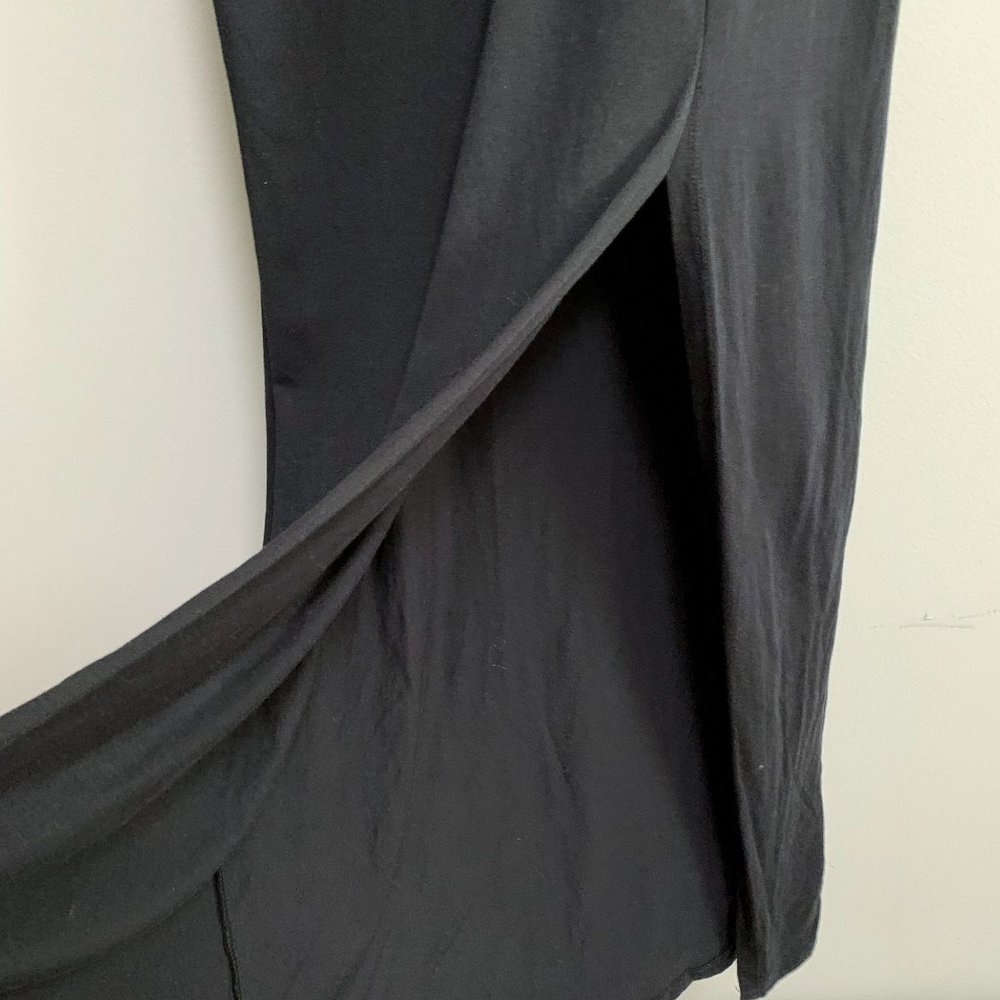 SOLD❗️Free People Beach Round Neck Wide Sleeve Split Front Maxi Dress Size M - Picture 5 of 11